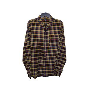 Neff Men's Large Flannel Shirt Plaid Long Sleeve NWT